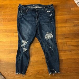 Old Navy Super Skinny Jeans with Rips
